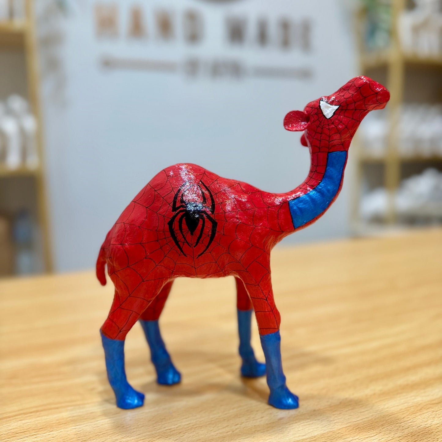 Hand-painted Spiderman-The Spidey Camel - Heroic Souvenir & Gift