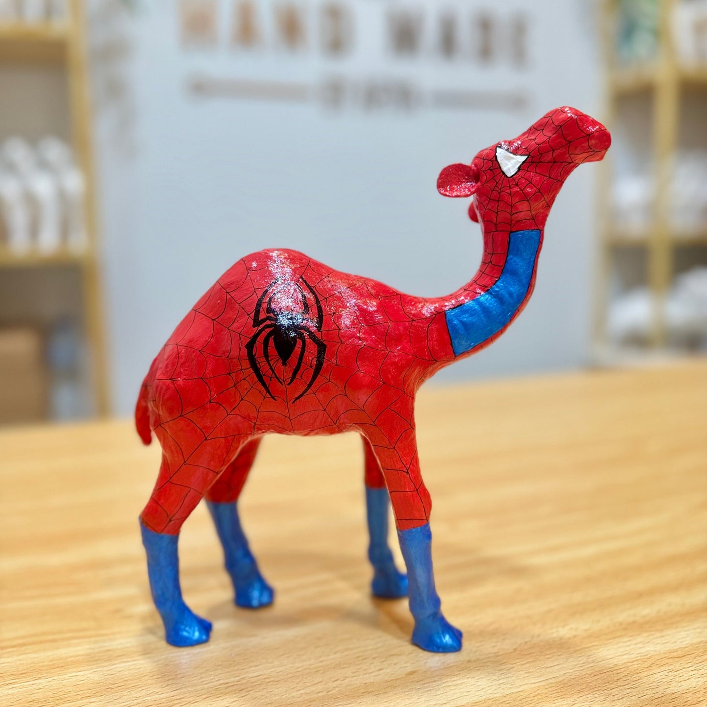 Hand-painted Spiderman-The Spidey Camel - Heroic Souvenir & Gift
