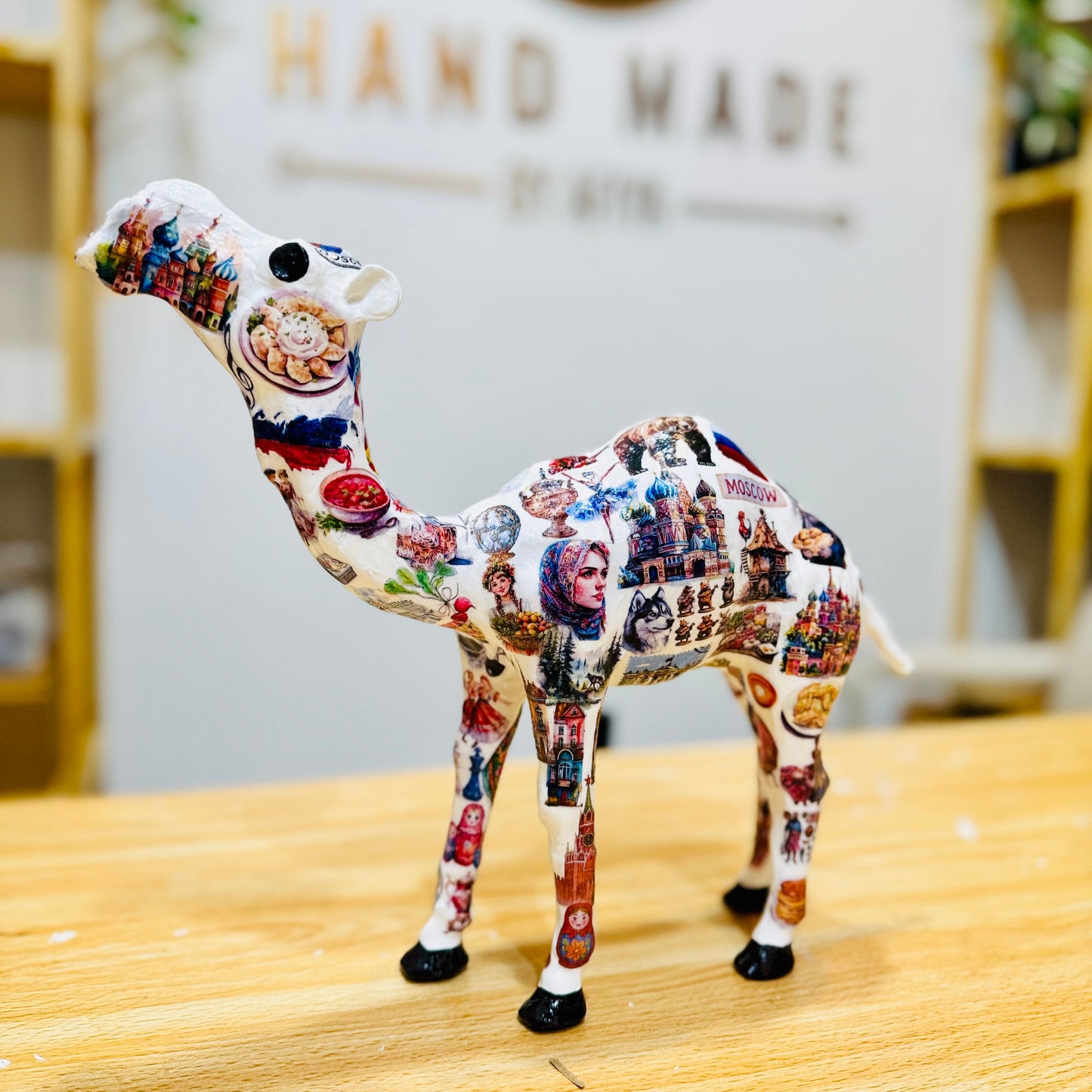 Handmade Russia Theme Camel – Russian Souvenir