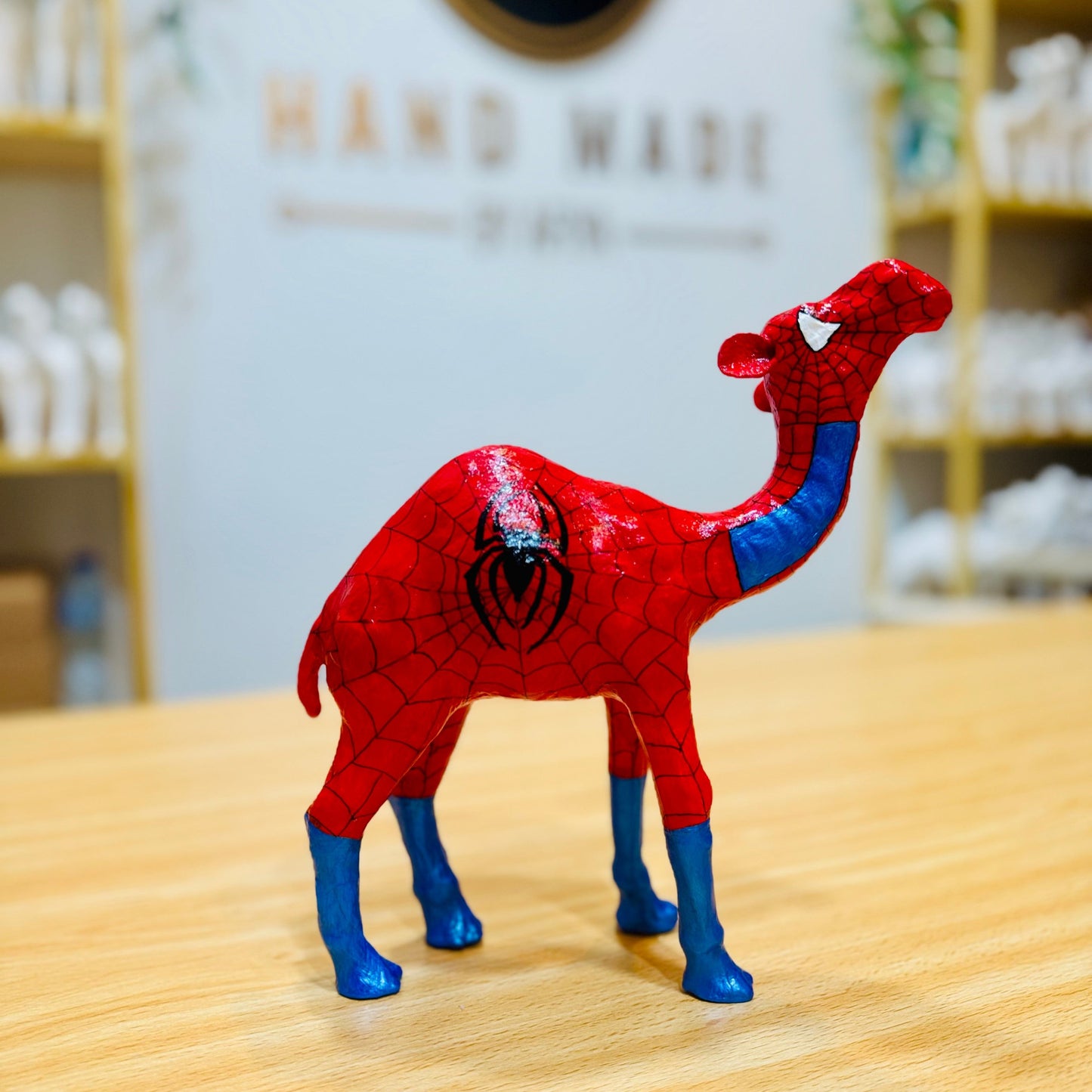 Hand-painted Spiderman-The Spidey Camel - Heroic Souvenir & Gift