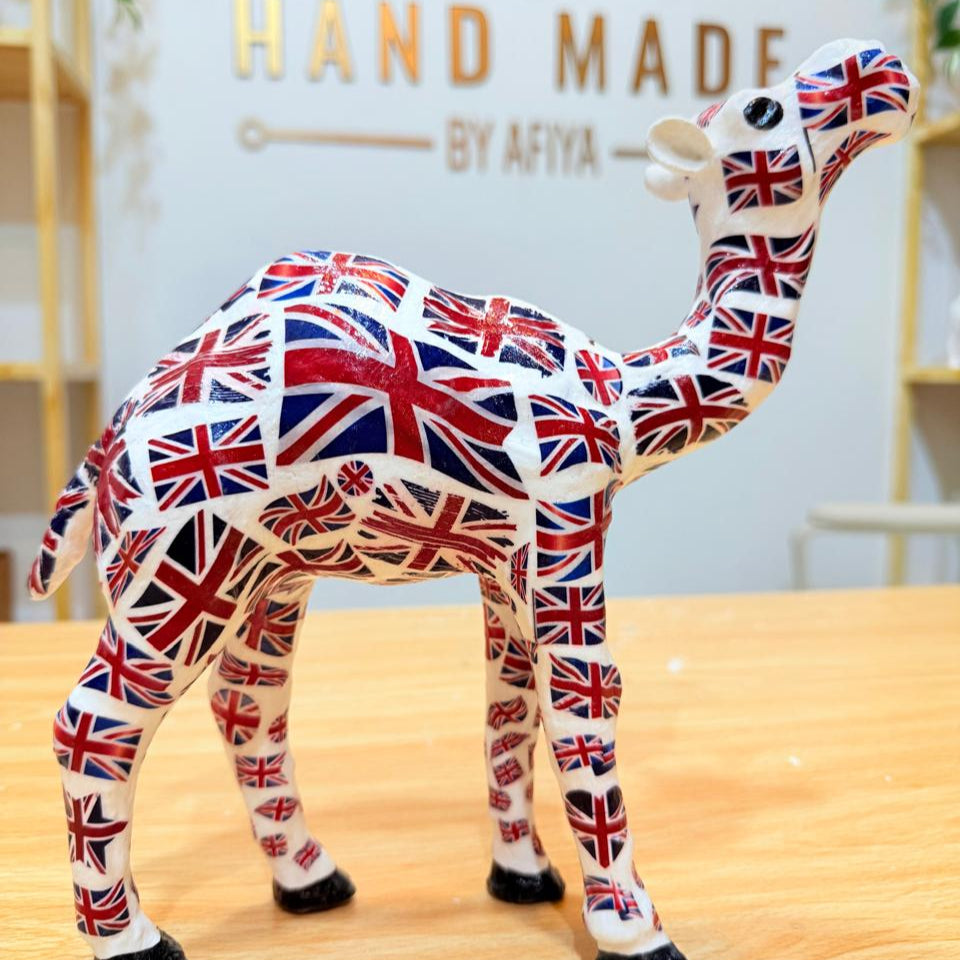 UK flag camel