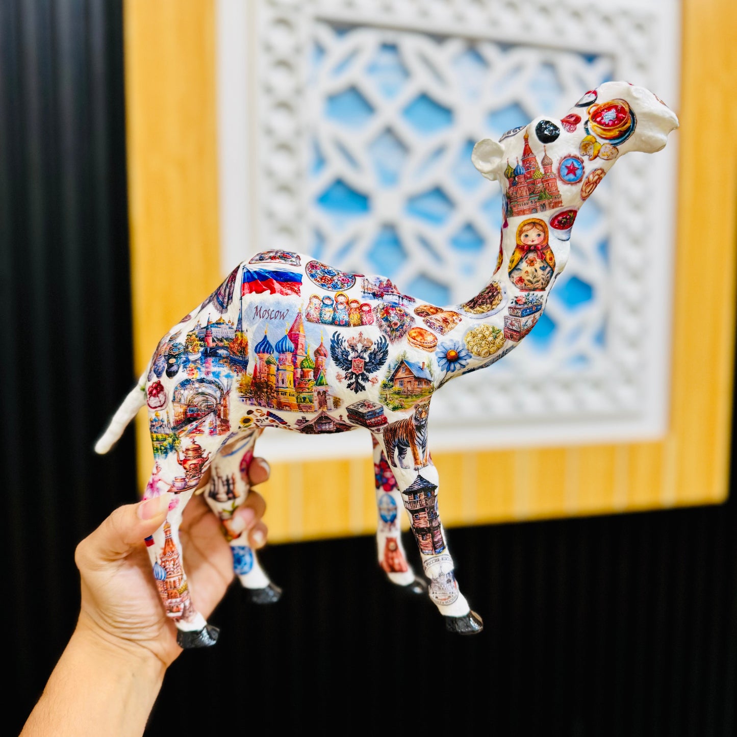 Handmade Russia Theme Camel – Russian Souvenir