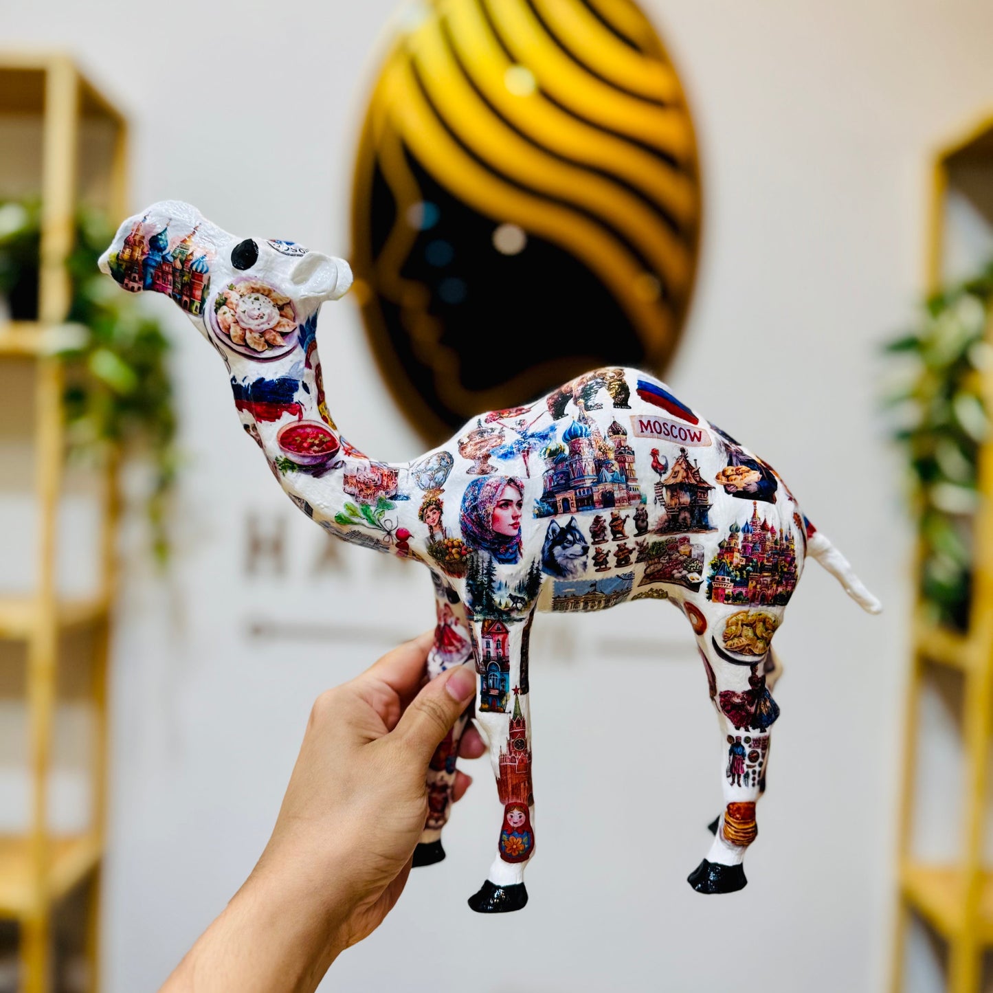 Handmade Russia Theme Camel – Russian Souvenir
