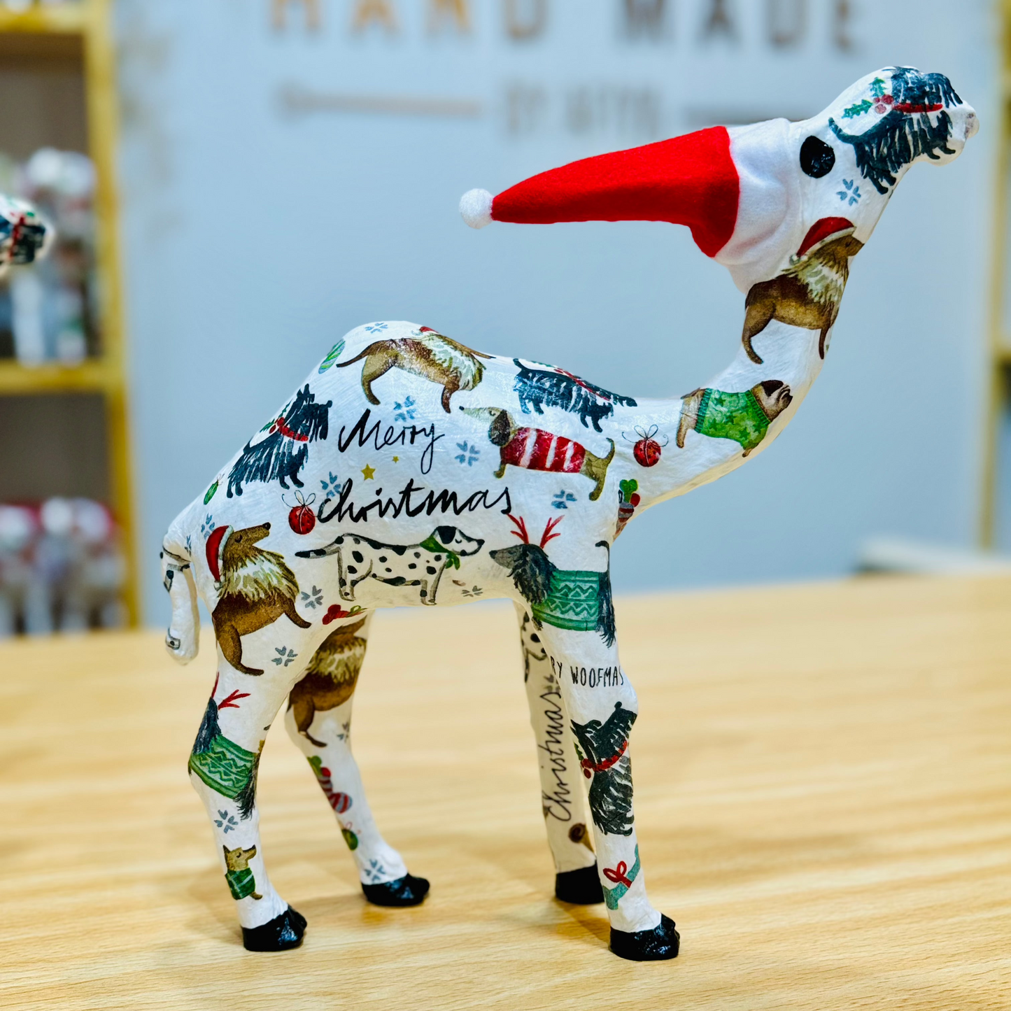 Handcrafted Christmas Camel -The Woofy Christmas - Holiday Decoration & Gift
