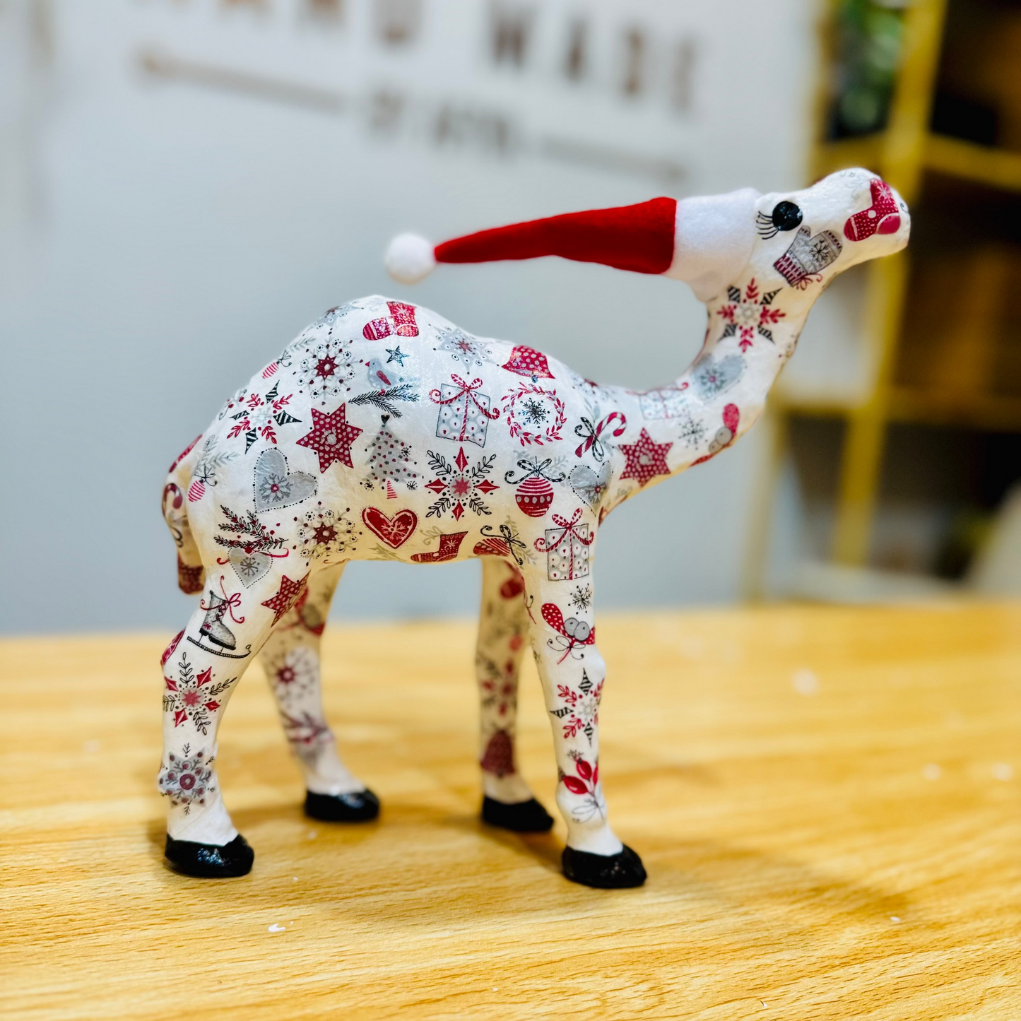 Handcrafted Camel with Festive Traditions - Christmas Decoration & Gift