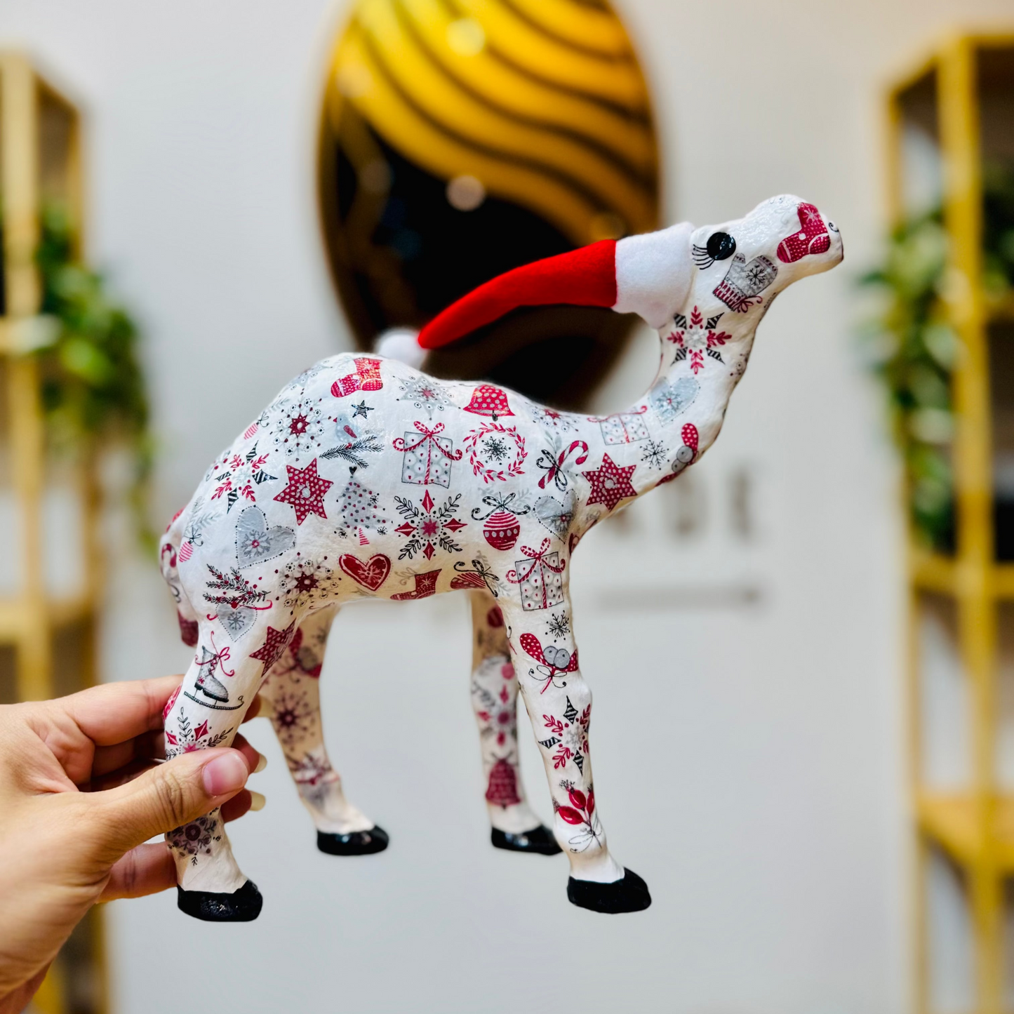 Handcrafted Camel with Festive Traditions - Christmas Decoration & Gift