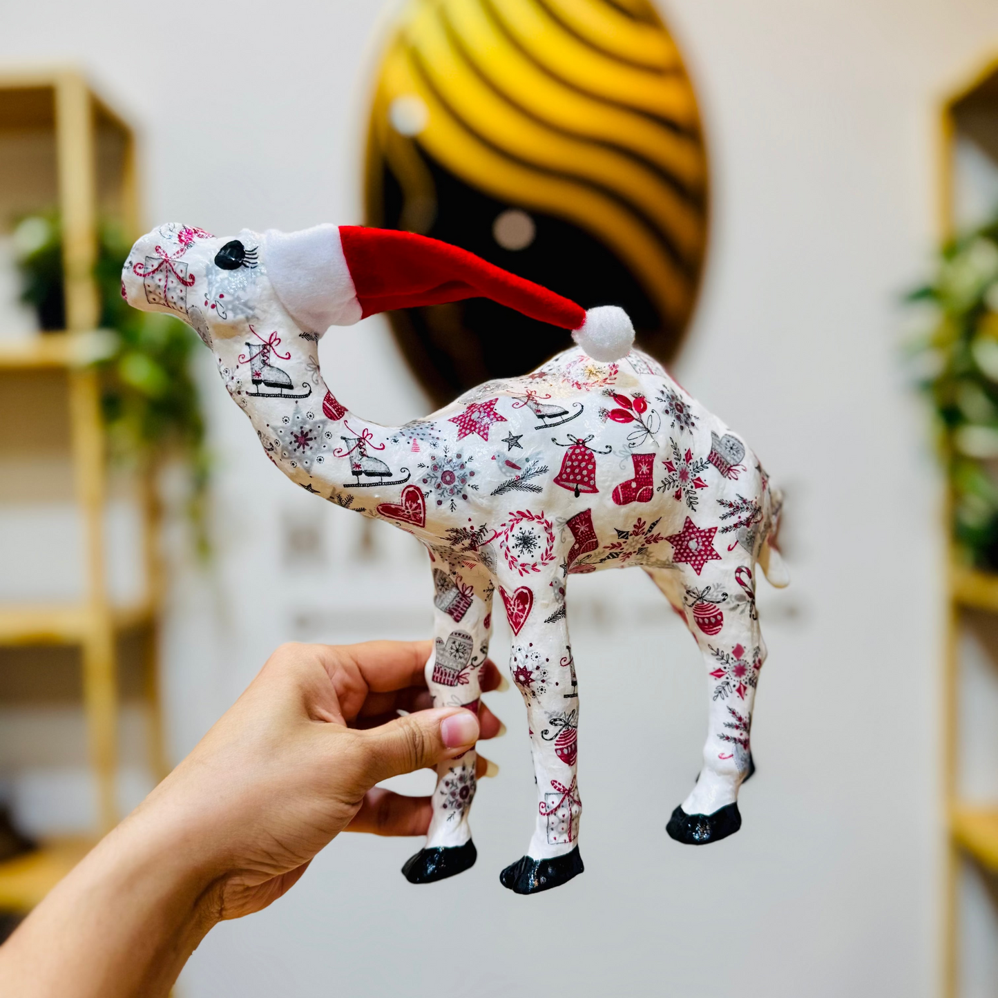 Handcrafted Camel with Festive Traditions - Christmas Decoration & Gift