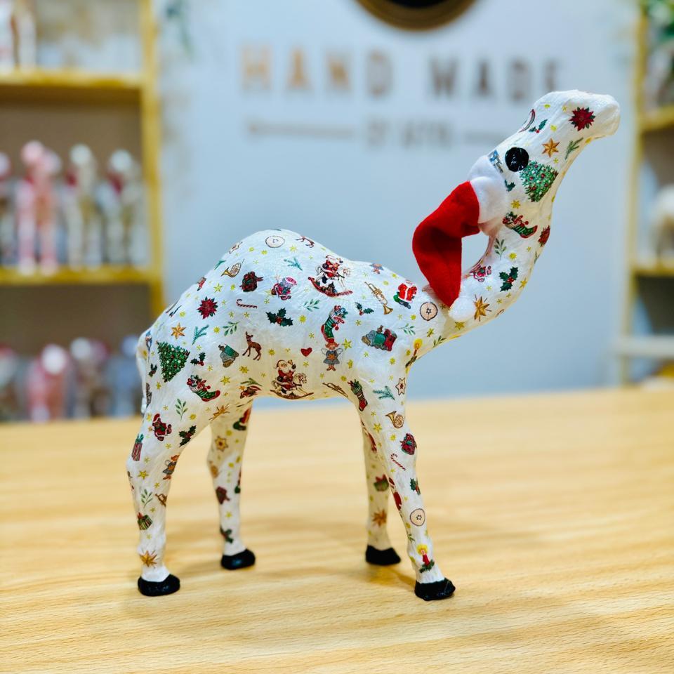 Handmade Camel with Christmas Tree Ornaments - Christmas Decoration & Gift
