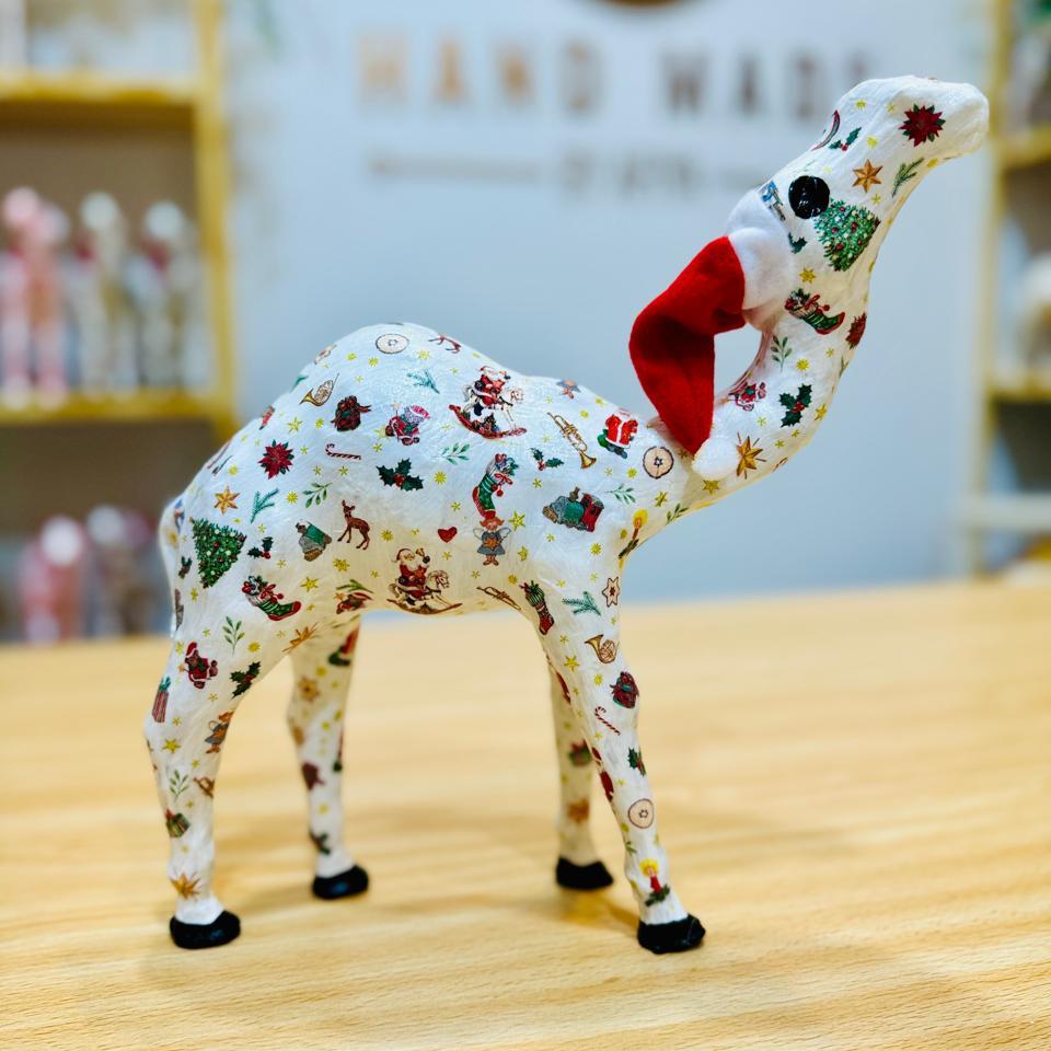 Handmade Camel with Christmas Tree Ornaments - Christmas Decoration & Gift