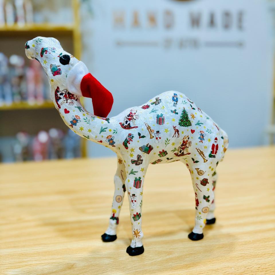 Handmade Camel with Christmas Tree Ornaments - Christmas Decoration & Gift