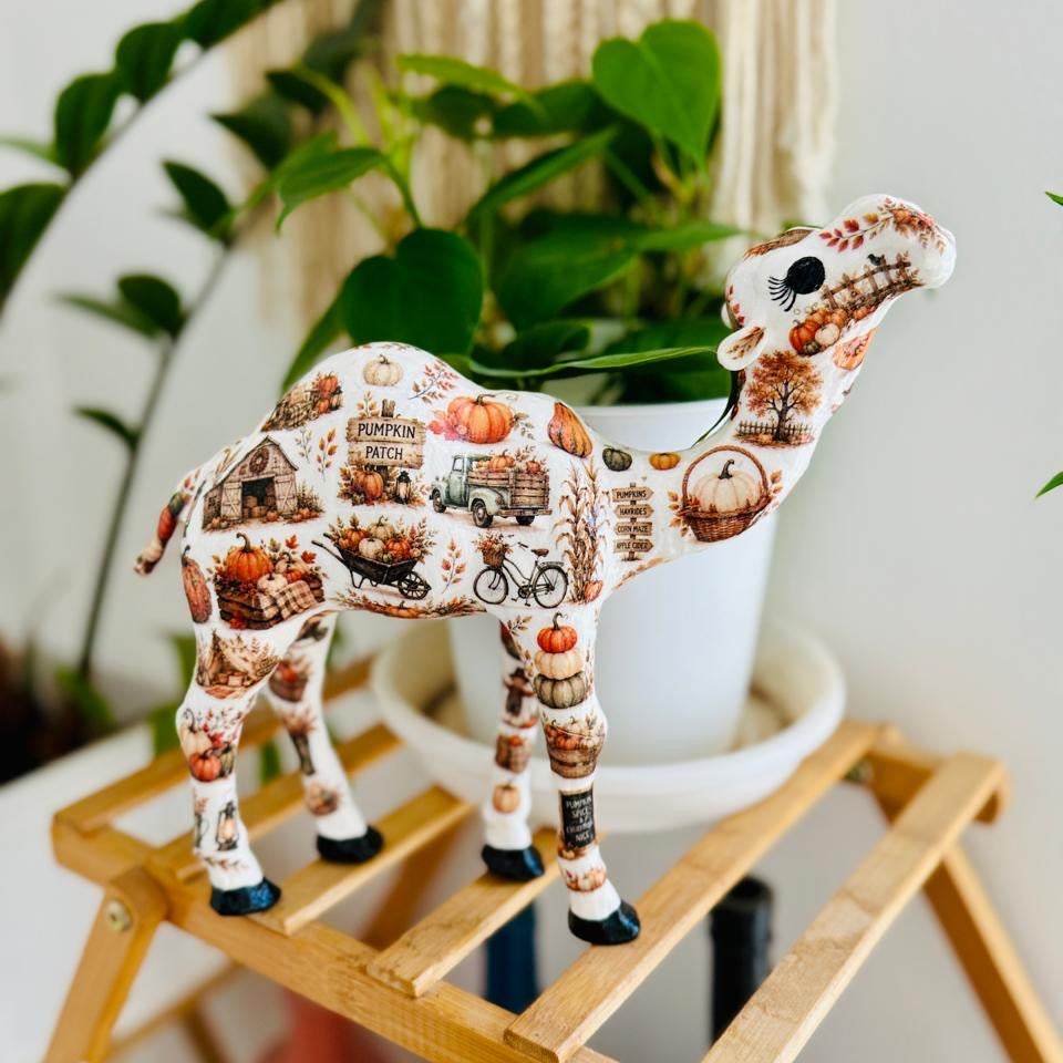 Pumpkin Patch Designer Camel – Handmade Fall & Halloween Decor in Dubai