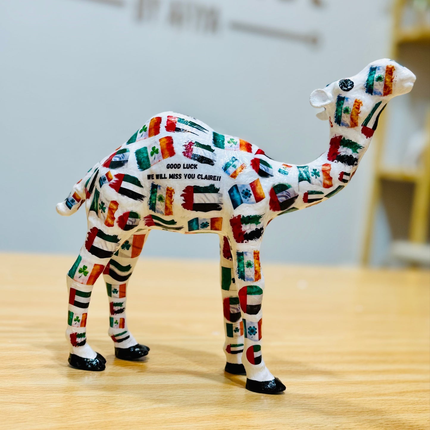 UAE & IRELAND Flag Camel