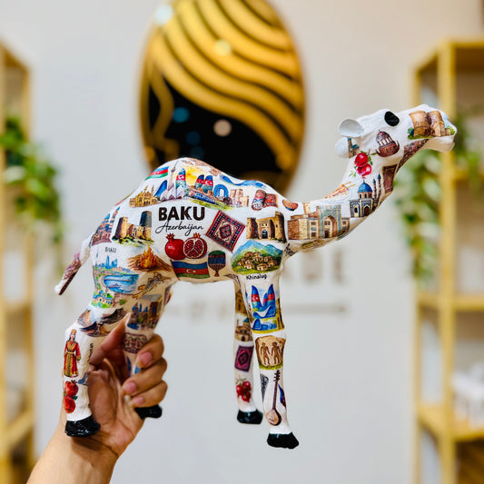 Handmade Azerbaijan & Baku Theme Camel – Souvenir Gift