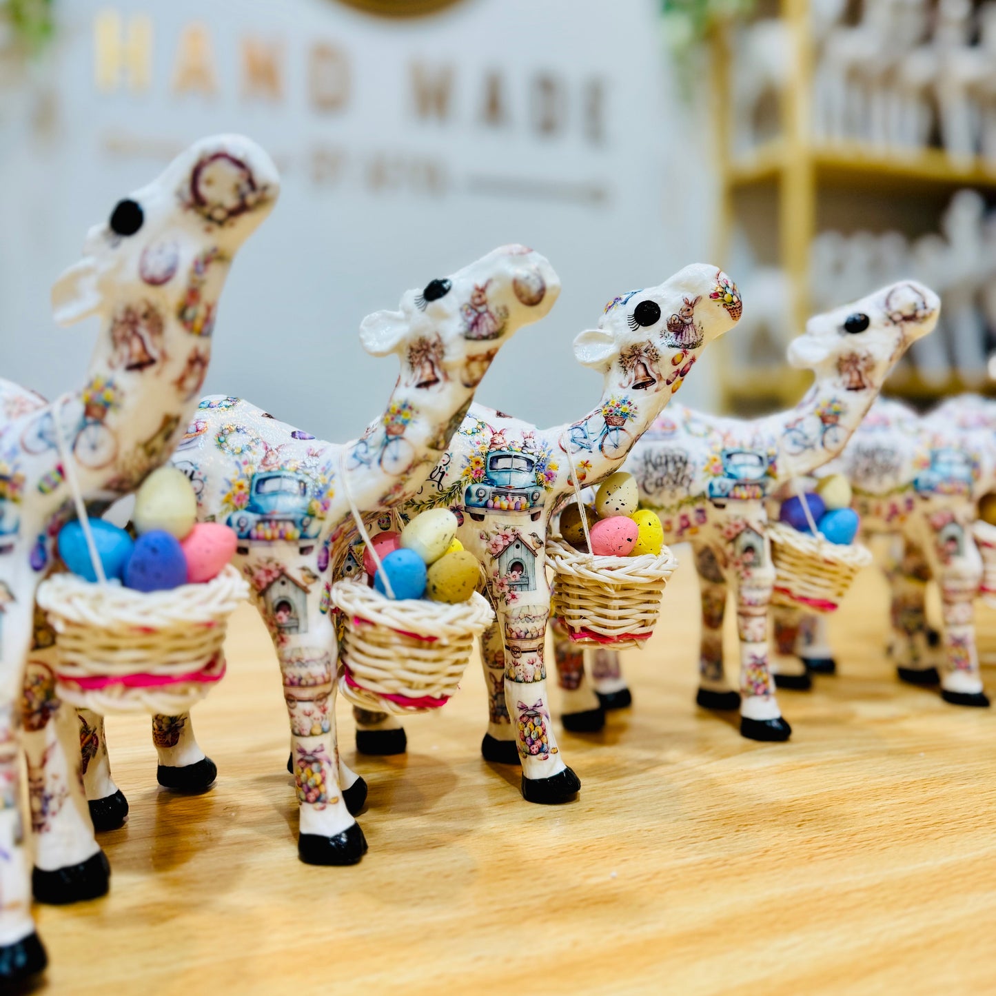 Handcrafted Easter Camel | Easter Egg Basket Camel Decoration & Personalized Easter Gift
