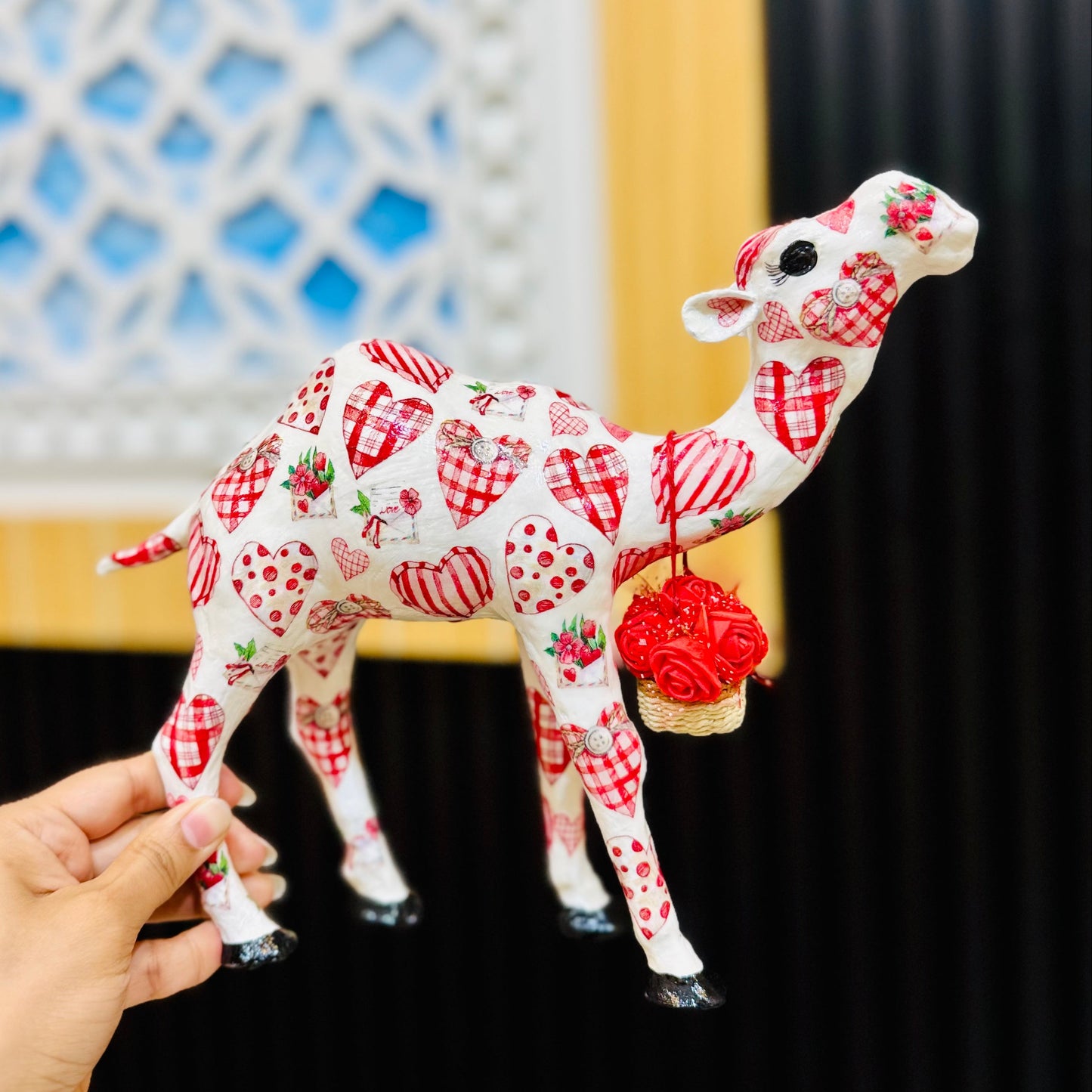 Handcrafted Valentine's Day Camel | Personalized Romantic Gift for Couples