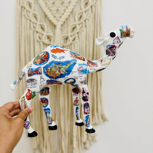 Handcrafted Cyprus Travel Souvenir Camel | Personalized Cyprus Landmark Gift