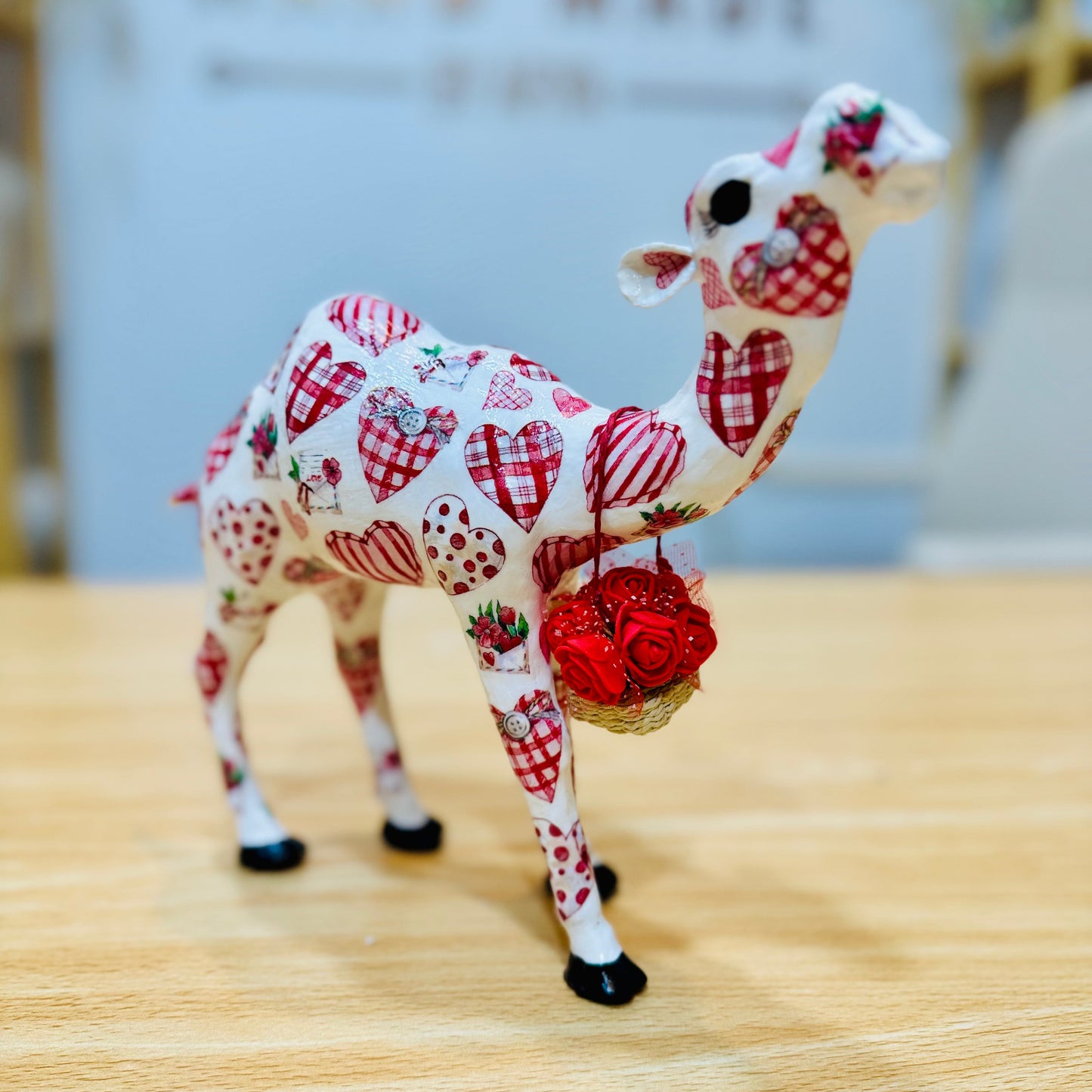 Handcrafted Valentine's Day Camel | Personalized Romantic Gift for Couples