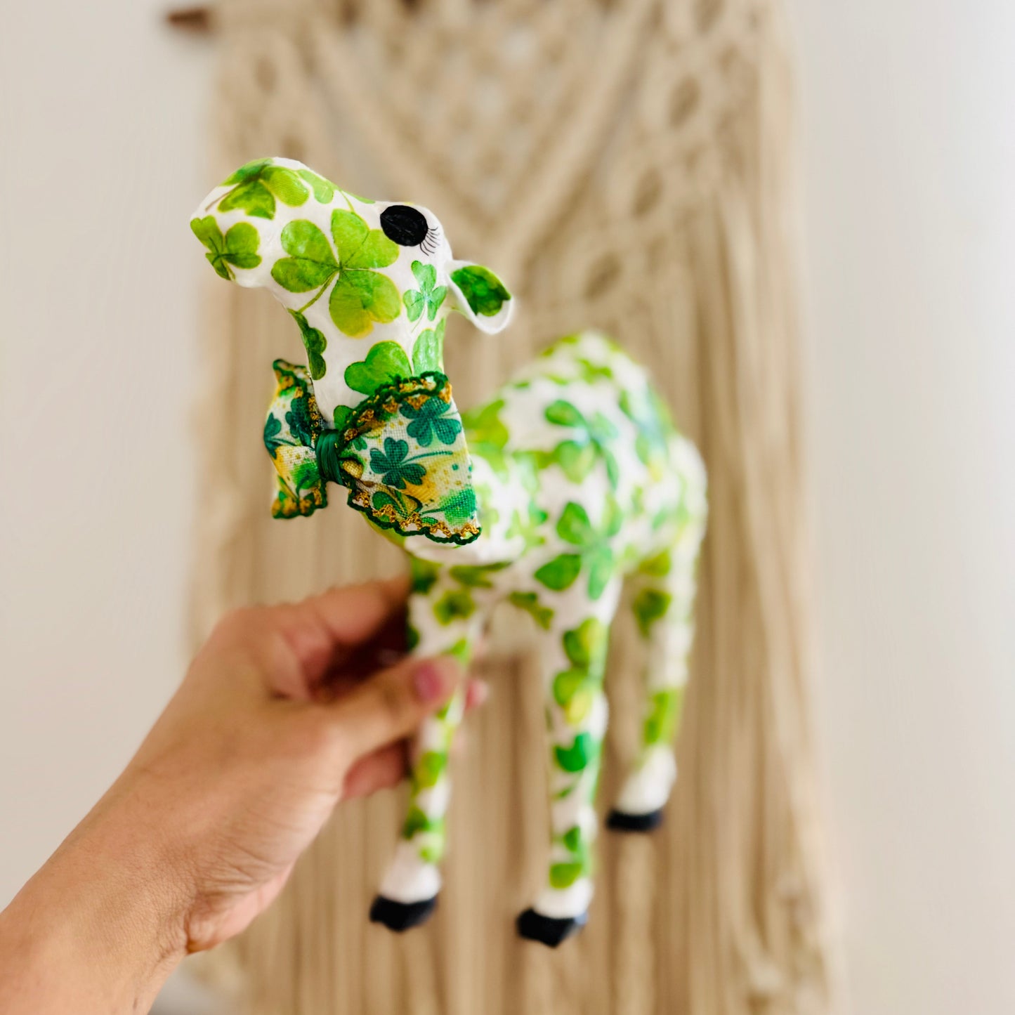 Handcrafted St. Patrick's Day Camel | Lucky Shamrock Camel Decoration & Irish Gift