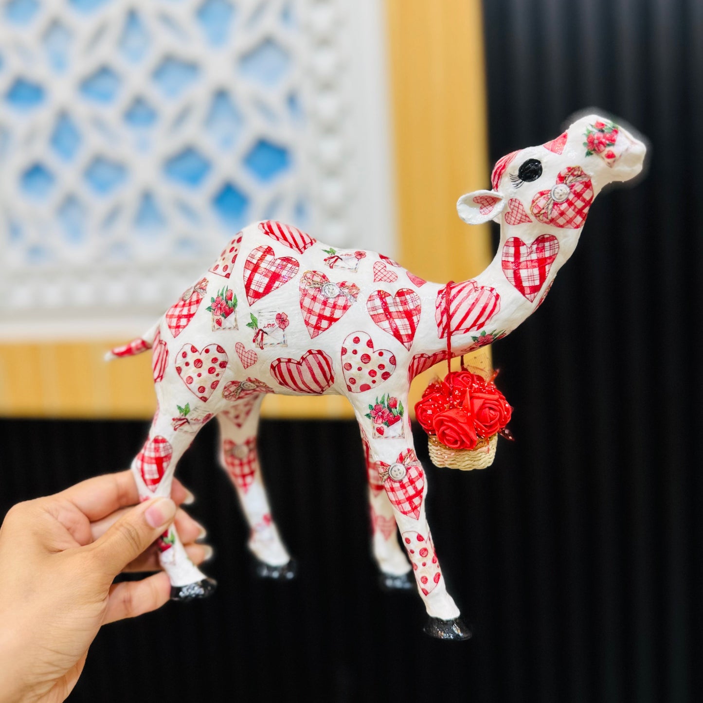 Handcrafted Valentine's Day Camel | Personalized Romantic Gift for Couples