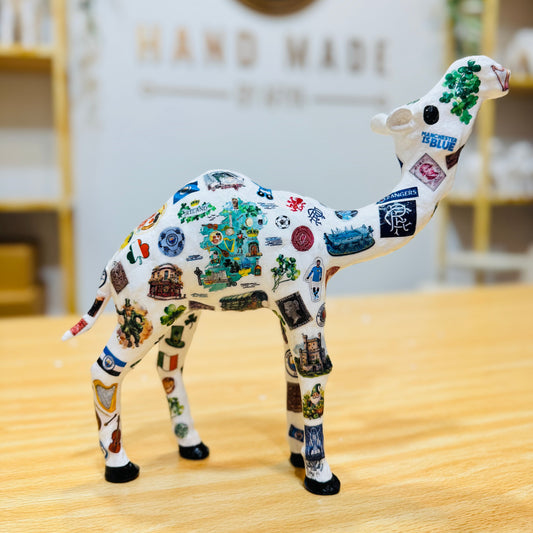Handmade Irish Theme Camel – Personalized Gift from Daughter to Father | Dubai Souvenir