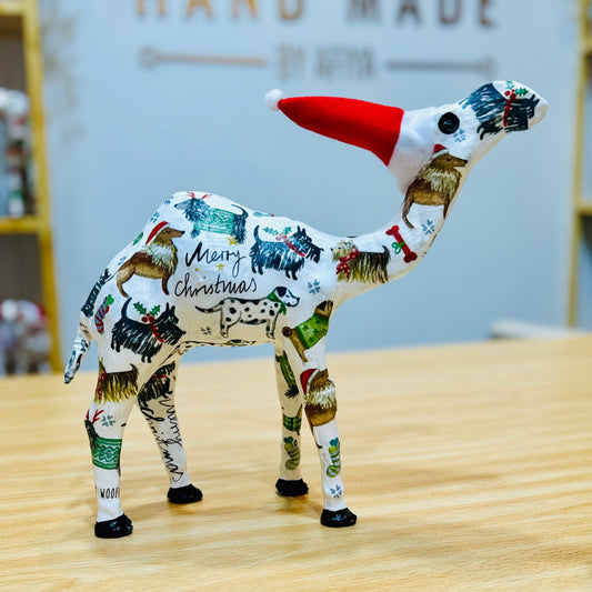 Handcrafted Camel with Dogs design - Christmas Decoration & Gift