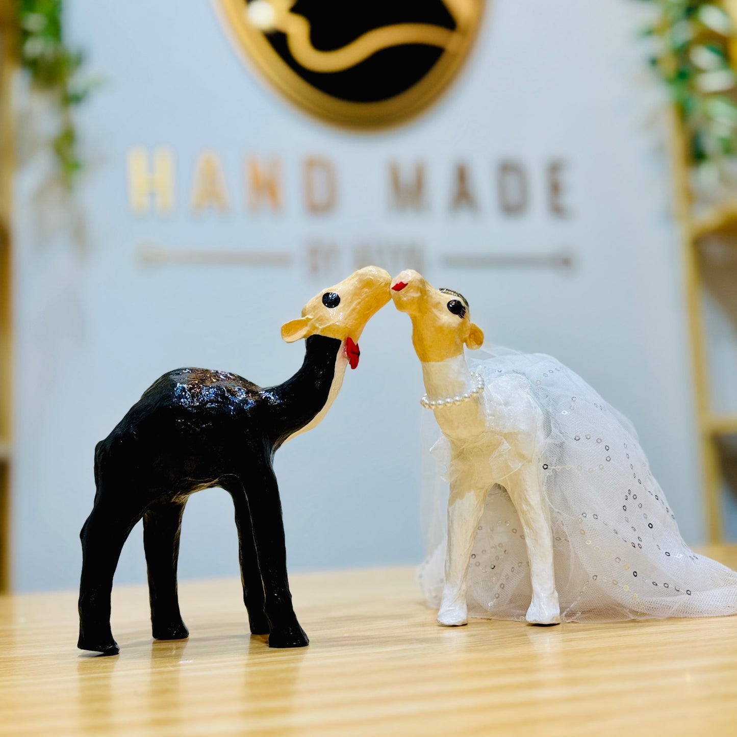 Handmade Wedding Couple Camel – Bride & Groom Keepsake by Handmade by Afiya
