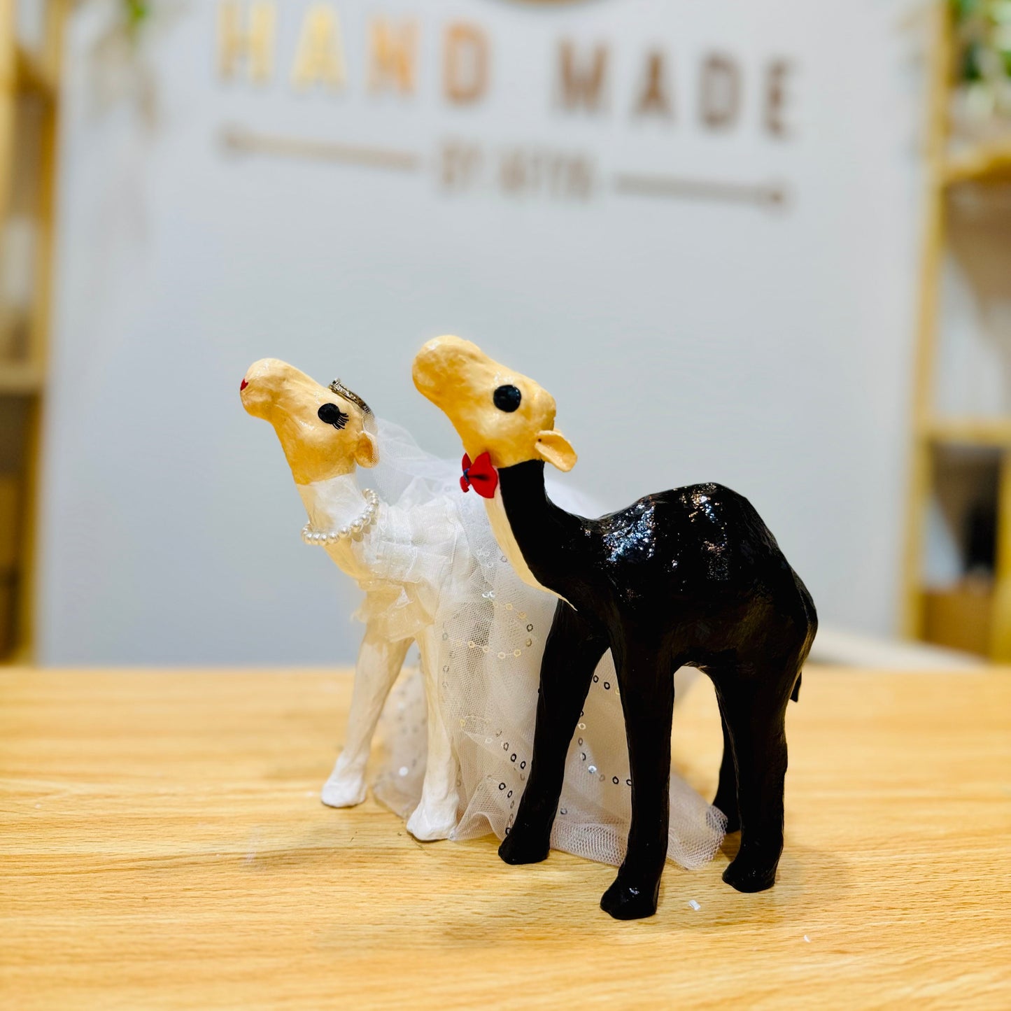 Handmade Wedding Couple Camel – Bride & Groom Keepsake by Handmade by Afiya