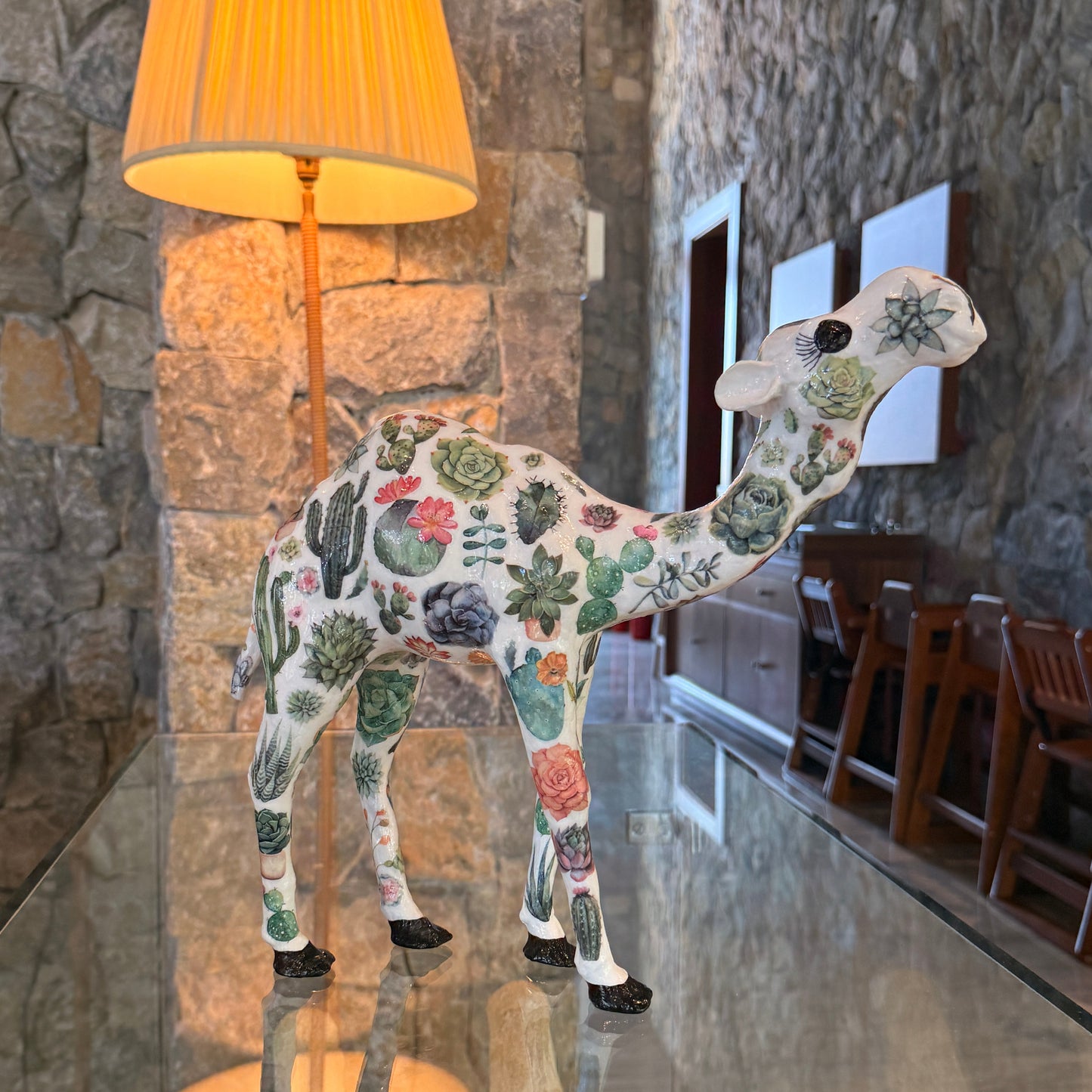 Handcrafted Succulent & Cactus Camel | Botanical Home Décor & Personalized Plant Lover Gift