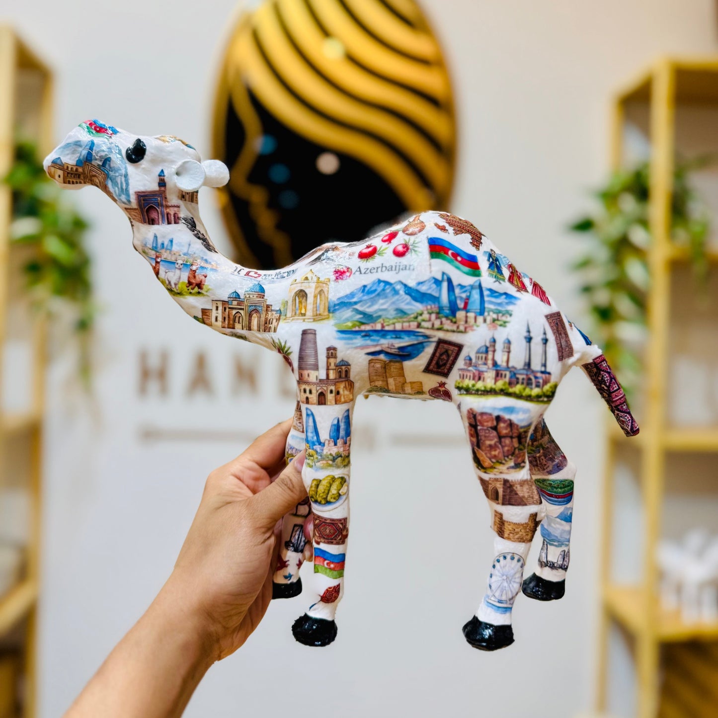Handmade Azerbaijan & Baku Theme Camel – Souvenir Gift
