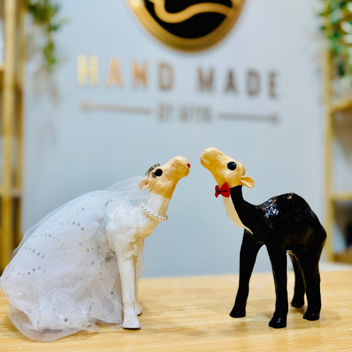 Handmade Wedding Couple Camel – Bride & Groom Keepsake by Handmade by Afiya