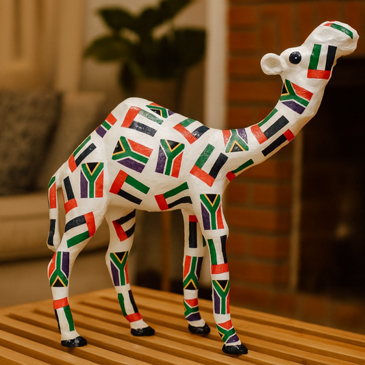 UAE & South Africa Flag Camel