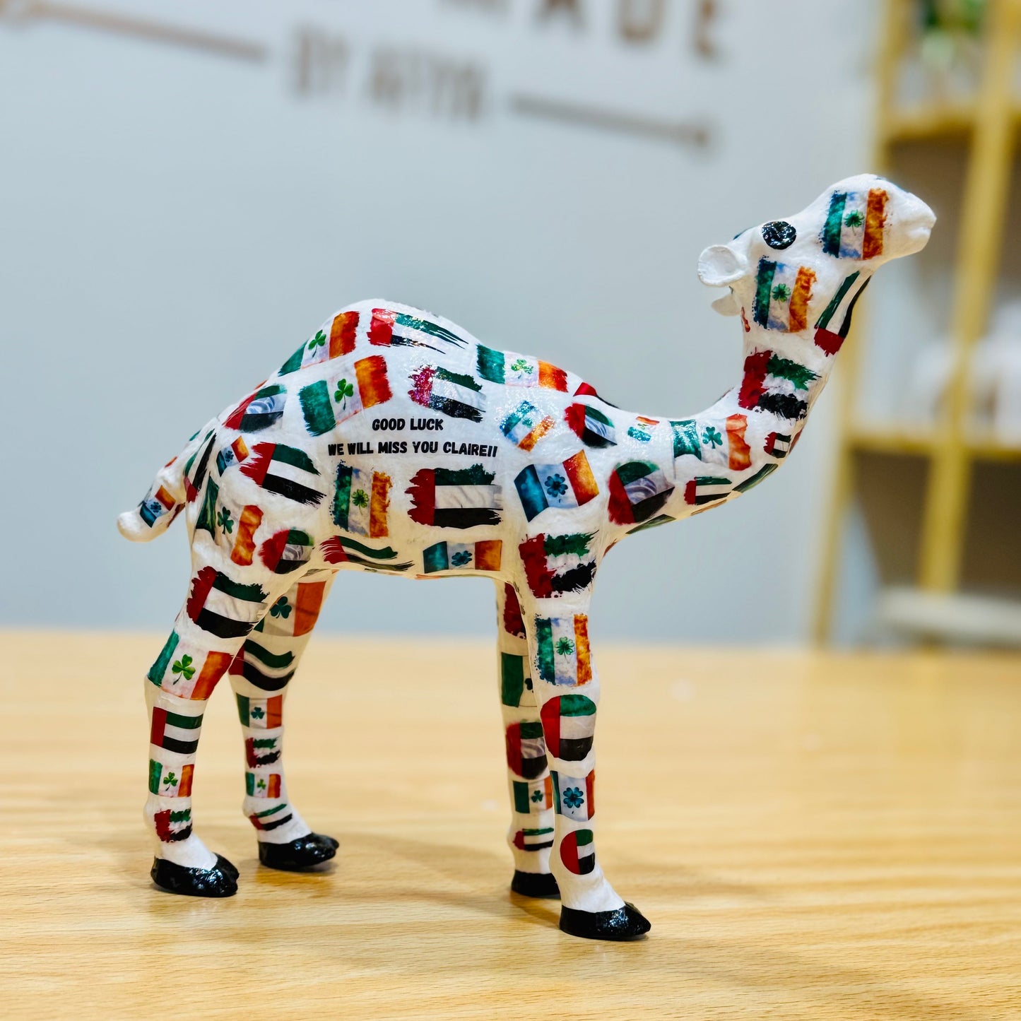 UAE & IRELAND Flag Camel