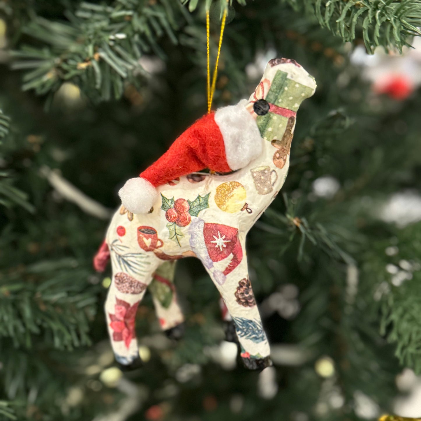 Handmade Christmas Santa Camel Ornament with Christmas Collections - Unique Souvenir & Gift