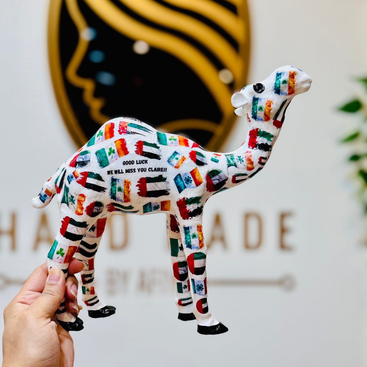 UAE & IRELAND Flag Camel