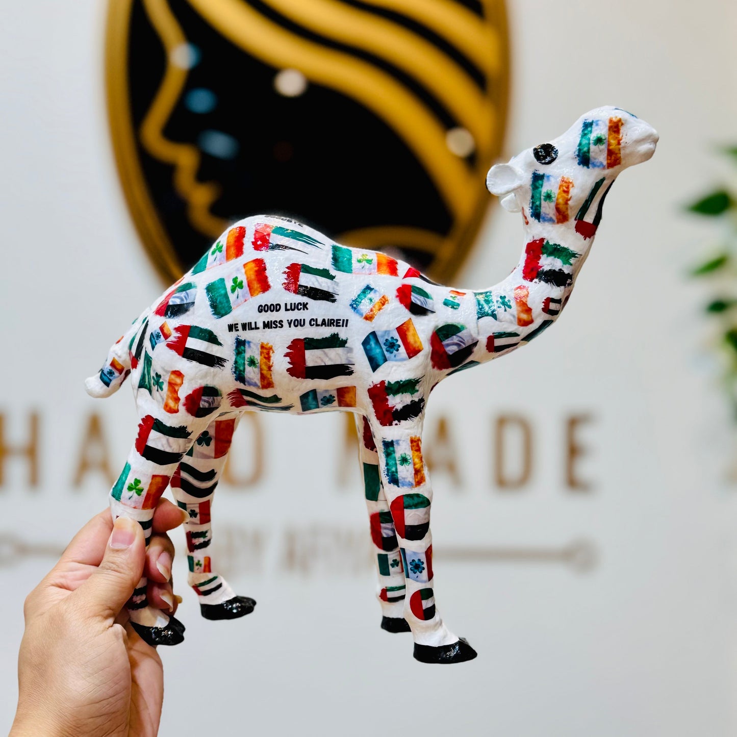 UAE & IRELAND Flag Camel