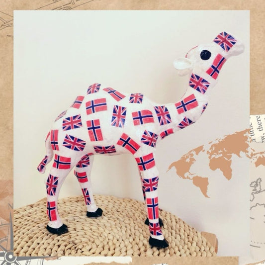 UK & Norway Flag camel