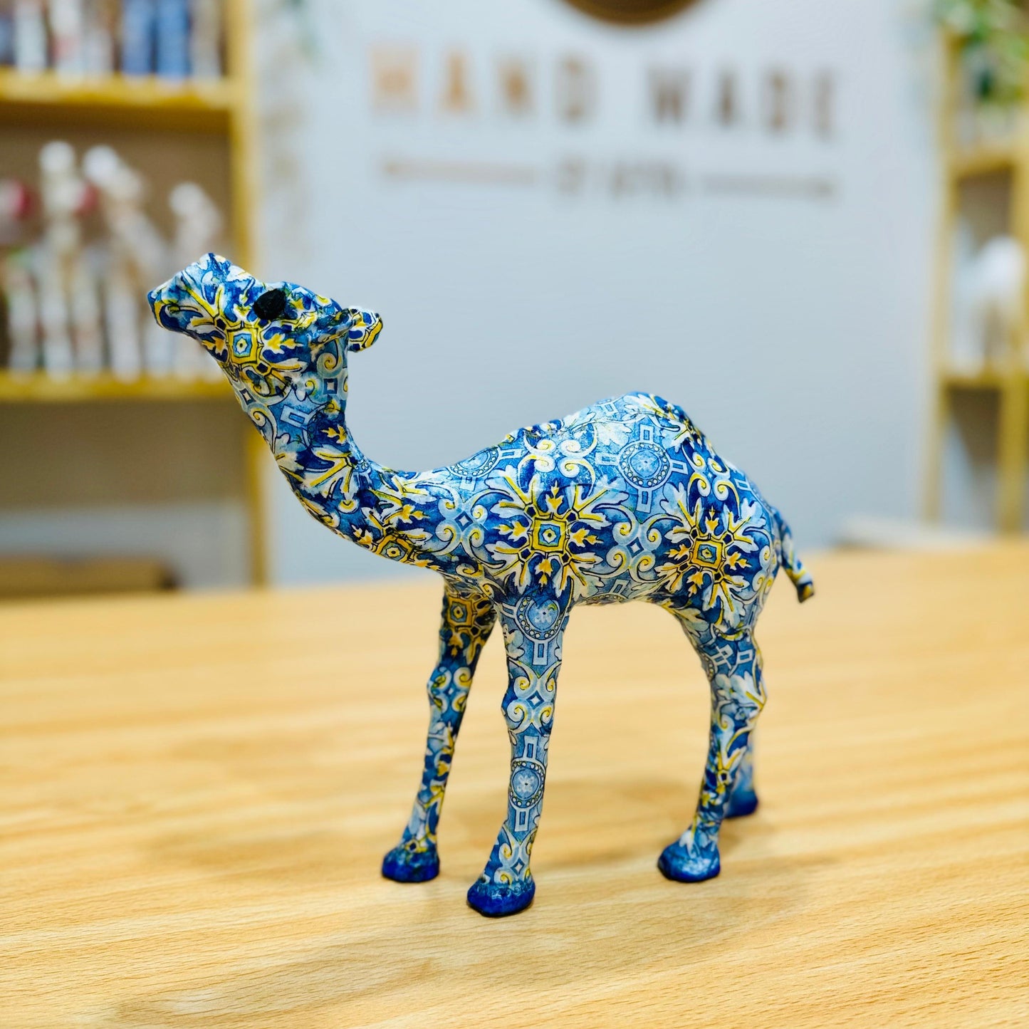 Handmade Camel with Portuguese Tile Azulejo Design - Unique Souvenir & Gift