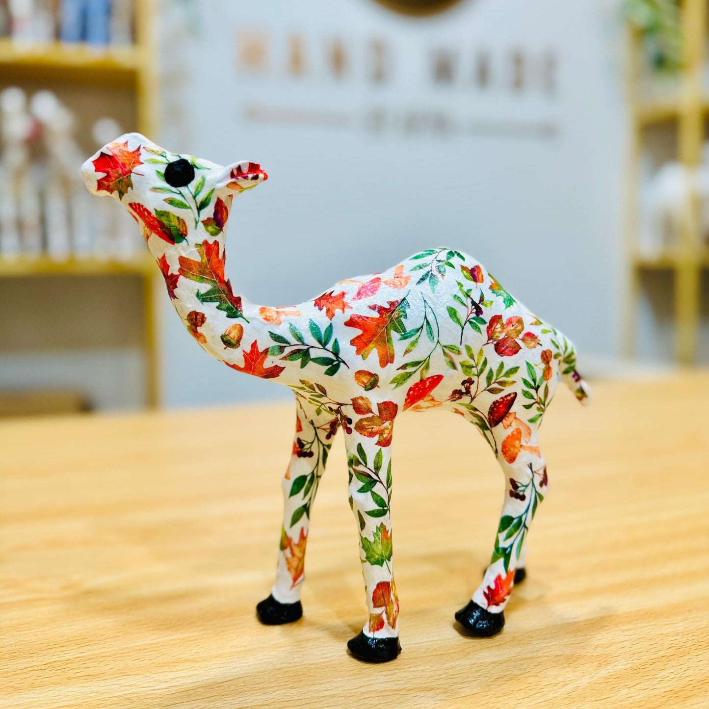 Handmade Camel with Enchanted Autumn Design - Unique Souvenir & Gift