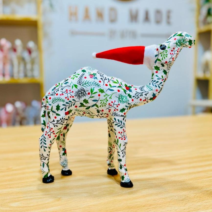 Handmade Camel with Christmas Berries - Christmas Decoration & Gift