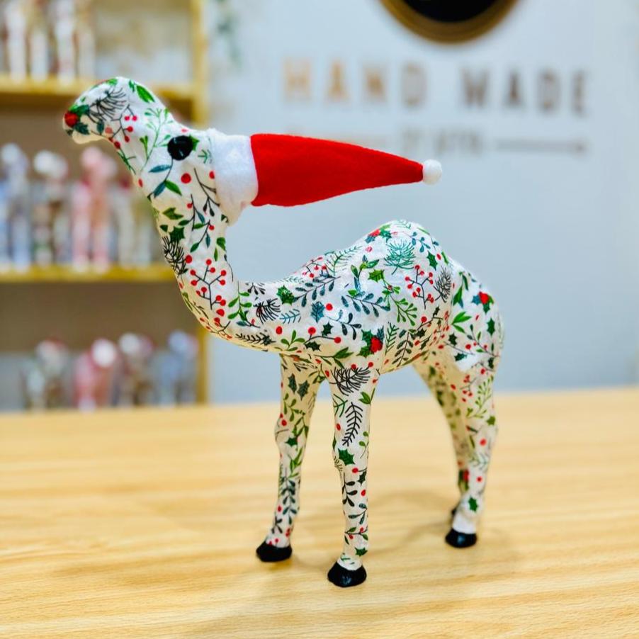 Handmade Camel with Christmas Berries - Christmas Decoration & Gift