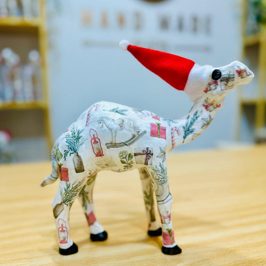 Handmade Camel with Vintage Xmas Collections - Christmas Decoration & Gift